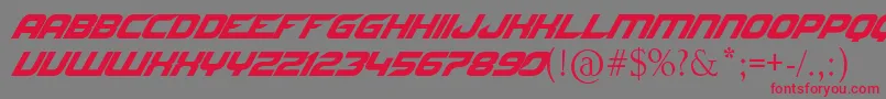 NfsByJltv Font – Red Fonts on Gray Background