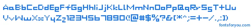 Dustdot Font – Blue Fonts on White Background