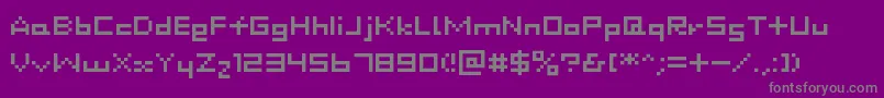 Dustdot Font – Gray Fonts on Purple Background