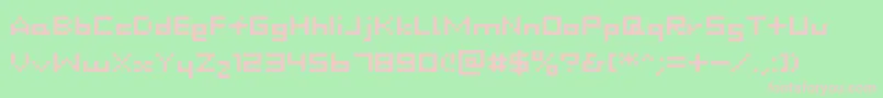 Dustdot Font – Pink Fonts on Green Background