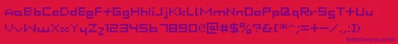 Шрифт Dustdot – фиолетовые шрифты на красном фоне