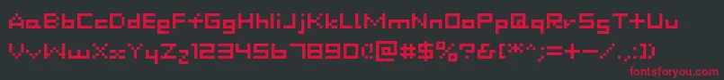 Dustdot Font – Red Fonts on Black Background