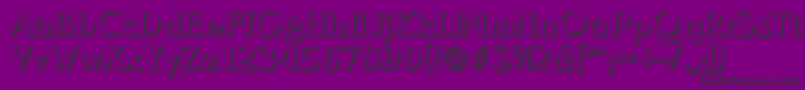 フォントNevadashadowBold – 紫の背景に黒い文字