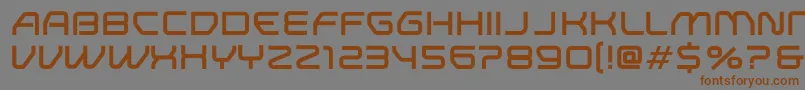 ResearchRemixNormal Font – Brown Fonts on Gray Background