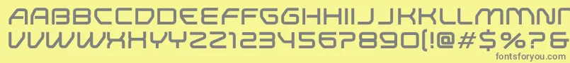 ResearchRemixNormal-Schriftart – Graue Schriften auf gelbem Hintergrund
