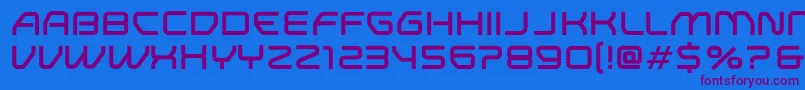 Шрифт ResearchRemixNormal – фиолетовые шрифты на синем фоне
