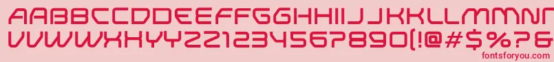 ResearchRemixNormal-Schriftart – Rote Schriften auf rosa Hintergrund