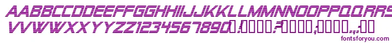 AlienEncountersItalic Font – Purple Fonts on White Background