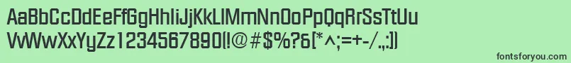 FacetBold Font – Black Fonts on Green Background