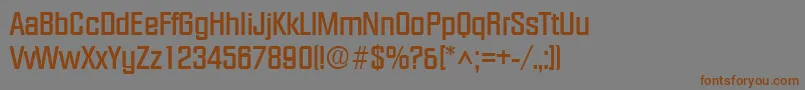 FacetBold Font – Brown Fonts on Gray Background