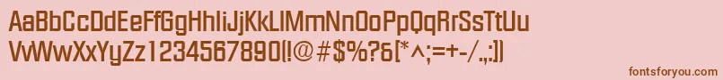 FacetBold Font – Brown Fonts on Pink Background