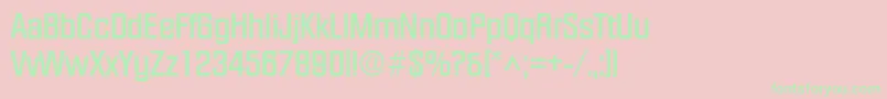 FacetBold Font – Green Fonts on Pink Background
