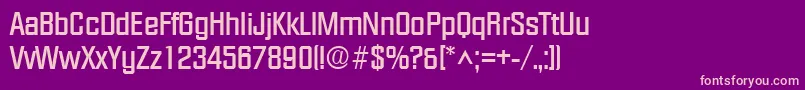 FacetBold Font – Pink Fonts on Purple Background