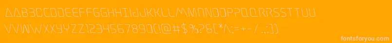 Elitedangerleft Font – Pink Fonts on Orange Background