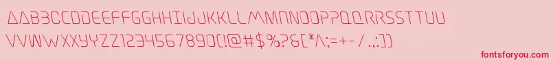Elitedangerleft Font – Red Fonts on Pink Background
