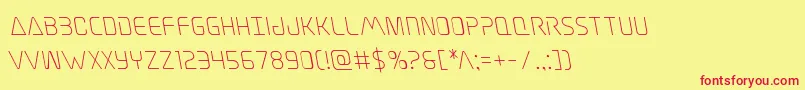 Elitedangerleft Font – Red Fonts on Yellow Background