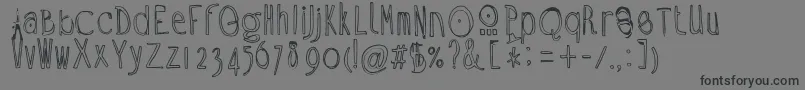 Шрифт Ramon – чёрные шрифты на сером фоне