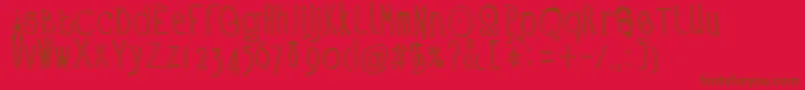 Ramon Font – Brown Fonts on Red Background