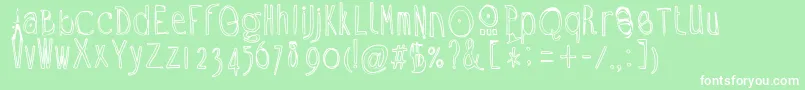 Ramon Font – White Fonts on Green Background