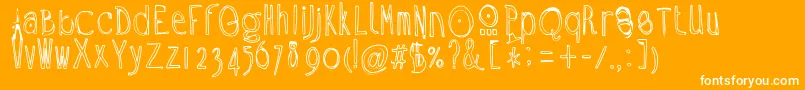 Ramon Font – White Fonts on Orange Background