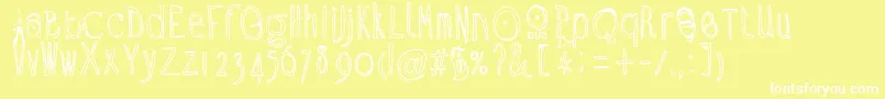 Ramon Font – White Fonts on Yellow Background