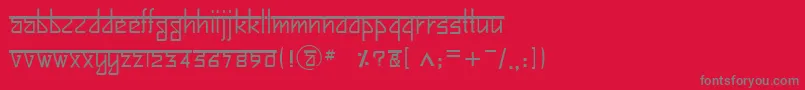 BitlingsujatraRegular Font – Gray Fonts on Red Background