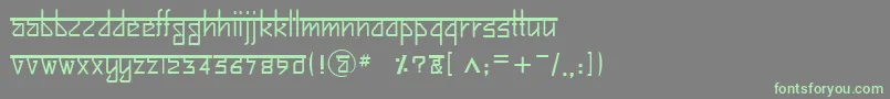 BitlingsujatraRegular Font – Green Fonts on Gray Background