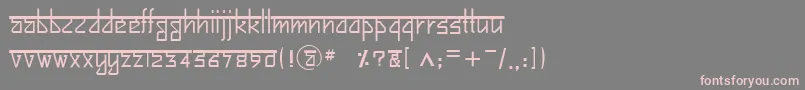 BitlingsujatraRegular Font – Pink Fonts on Gray Background