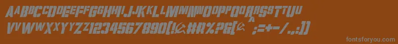 Шрифт VolkoffItalic – серые шрифты на коричневом фоне