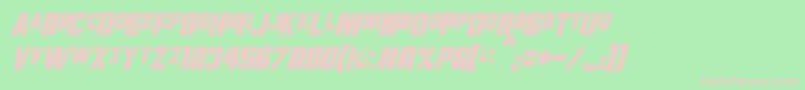 VolkoffItalic Font – Pink Fonts on Green Background