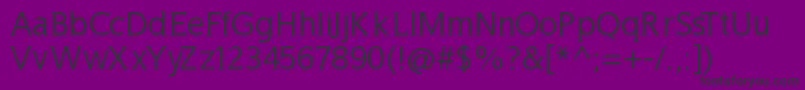 フォントWellrockslab – 紫の背景に黒い文字