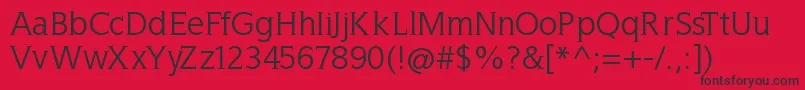 Wellrockslab Font – Black Fonts on Red Background