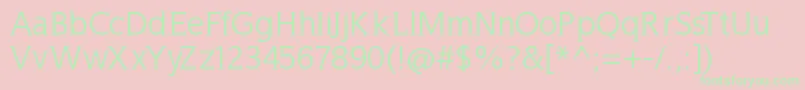 Wellrockslab Font – Green Fonts on Pink Background