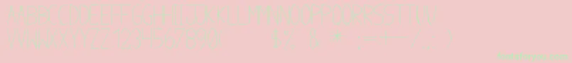 AnomeIbul Font – Green Fonts on Pink Background