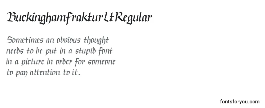 BuckinghamfrakturLtRegular Font
