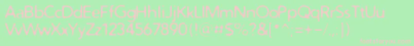 Distro Font – Pink Fonts on Green Background