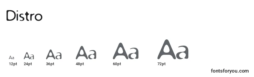 Distro Font Sizes