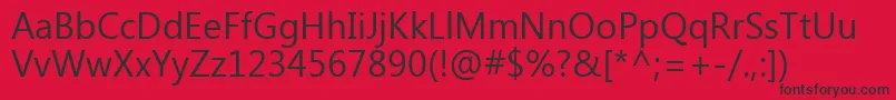 KhmerUi Font – Black Fonts on Red Background