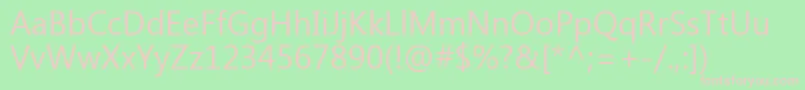 KhmerUi Font – Pink Fonts on Green Background