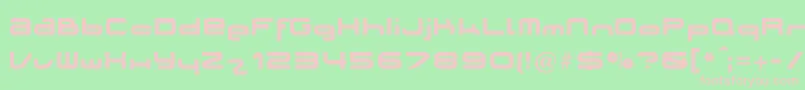 PlanetOpti Font – Pink Fonts on Green Background