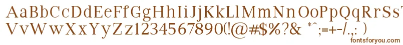 VipromanRegular-fontti – ruskeat fontit