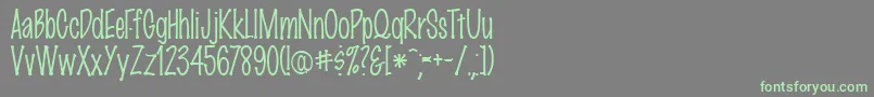 MarkerFinePointPlainRegular-Schriftart – Grüne Schriften auf grauem Hintergrund