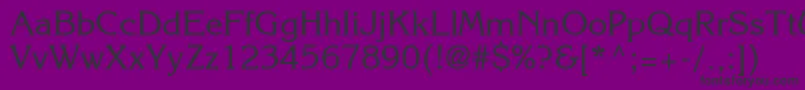 Agkornelia-fontti – mustat fontit violetilla taustalla