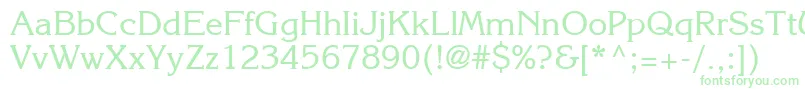 Agkornelia Font – Green Fonts on White Background