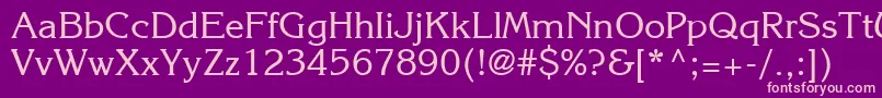 Agkornelia Font – Pink Fonts on Purple Background