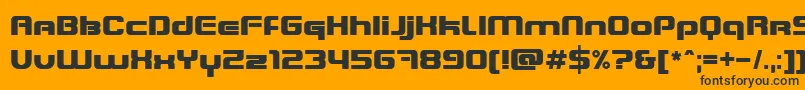 Blastein Font – Black Fonts on Orange Background