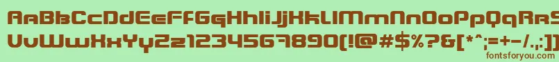 Blastein Font – Brown Fonts on Green Background