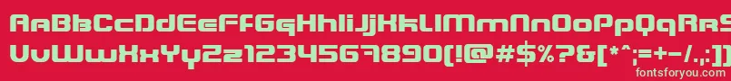 Blastein Font – Green Fonts on Red Background