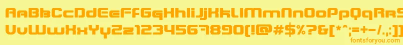 Blastein Font – Orange Fonts on Yellow Background