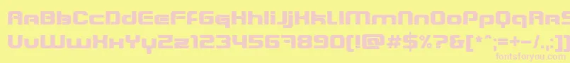 Blastein Font – Pink Fonts on Yellow Background